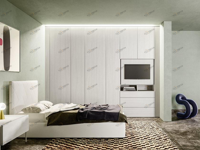 Zalf Встроенный шкаф со встроенной регулируемой подставкой под телевизор. Alterna sun-id-1376821