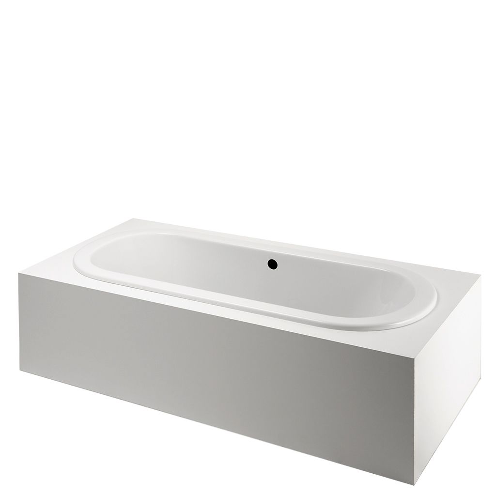 CLAT4R Классическая овальная ванна размером 78 x 39 x 22 дюйма для правой руки с центральным сливом Waterworks Classic