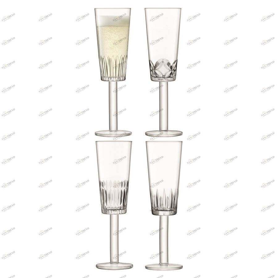 Набор из 4 бокалов-флейт для шампанского Tatra 250 мл LSA International G140509194