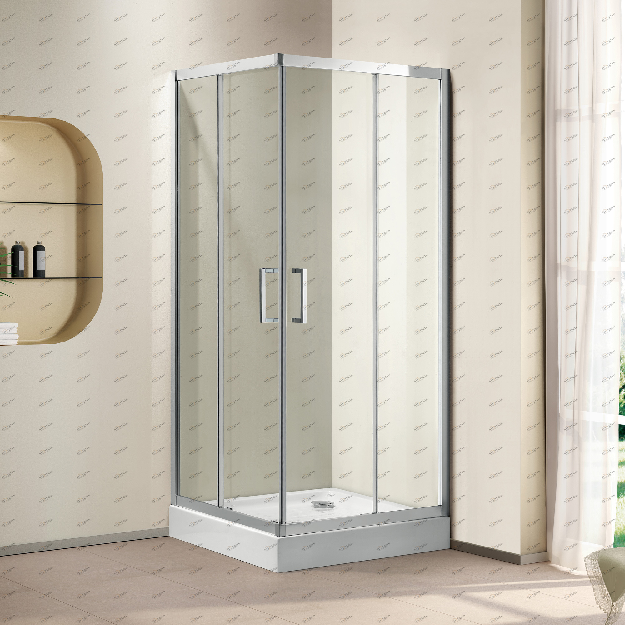 Душевой уголок CEZARES PORTA-D-A-2-90-C-Cr