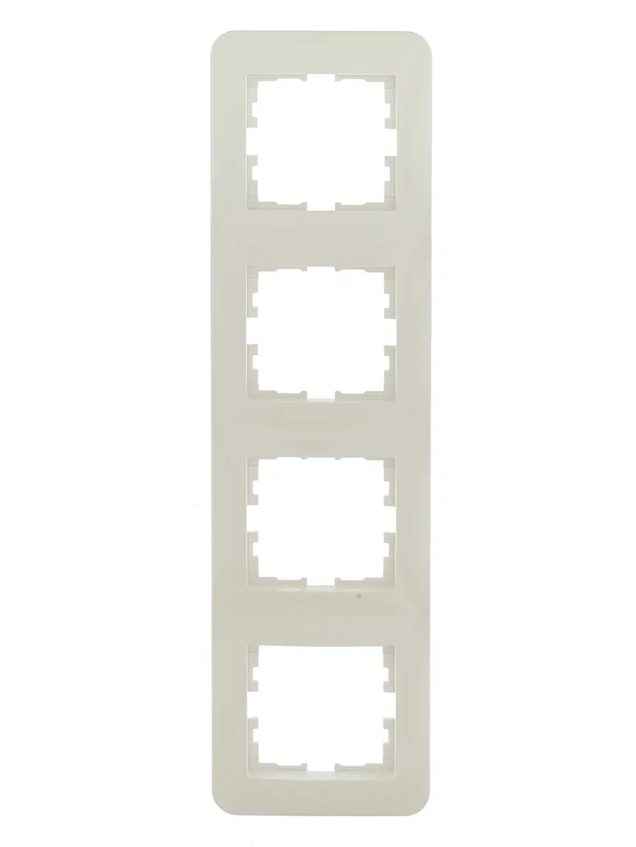 ASTI Рамка 4-ая вертикальная б/вст крем LEZARD 7081-0300-154 - Вид №1