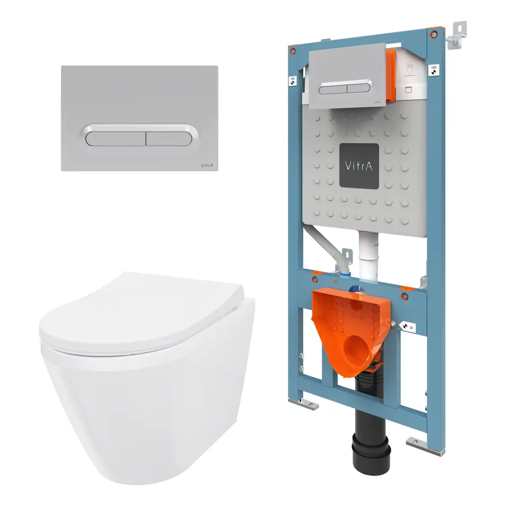 Комплект инсталляция с унитазом Vitra Allegro 87071809 STLM-2198446 - Вид №2