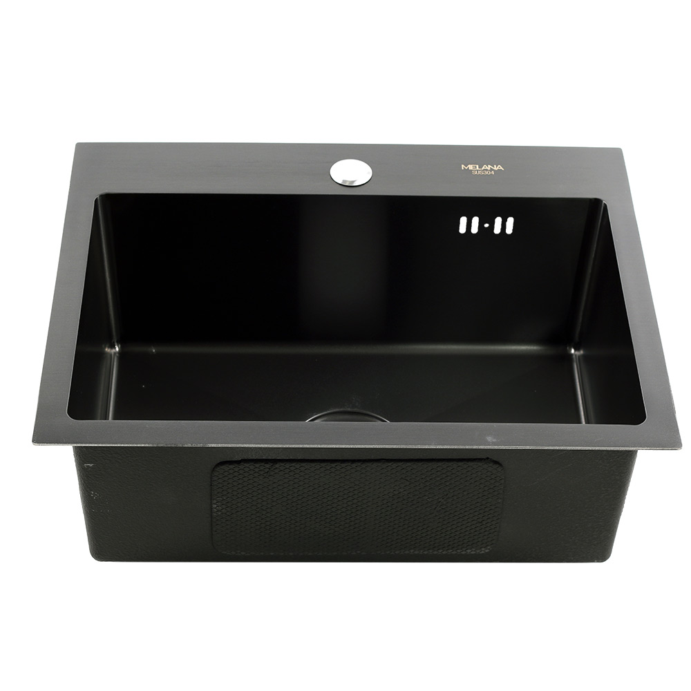Мойка H5138BF MELANA ProfLine 3,0/200 ГРАФИТ врезная прямоугольная H5138BF  - Вид №4