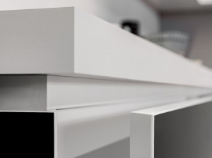 Porcelain stoneware kitchen worktop