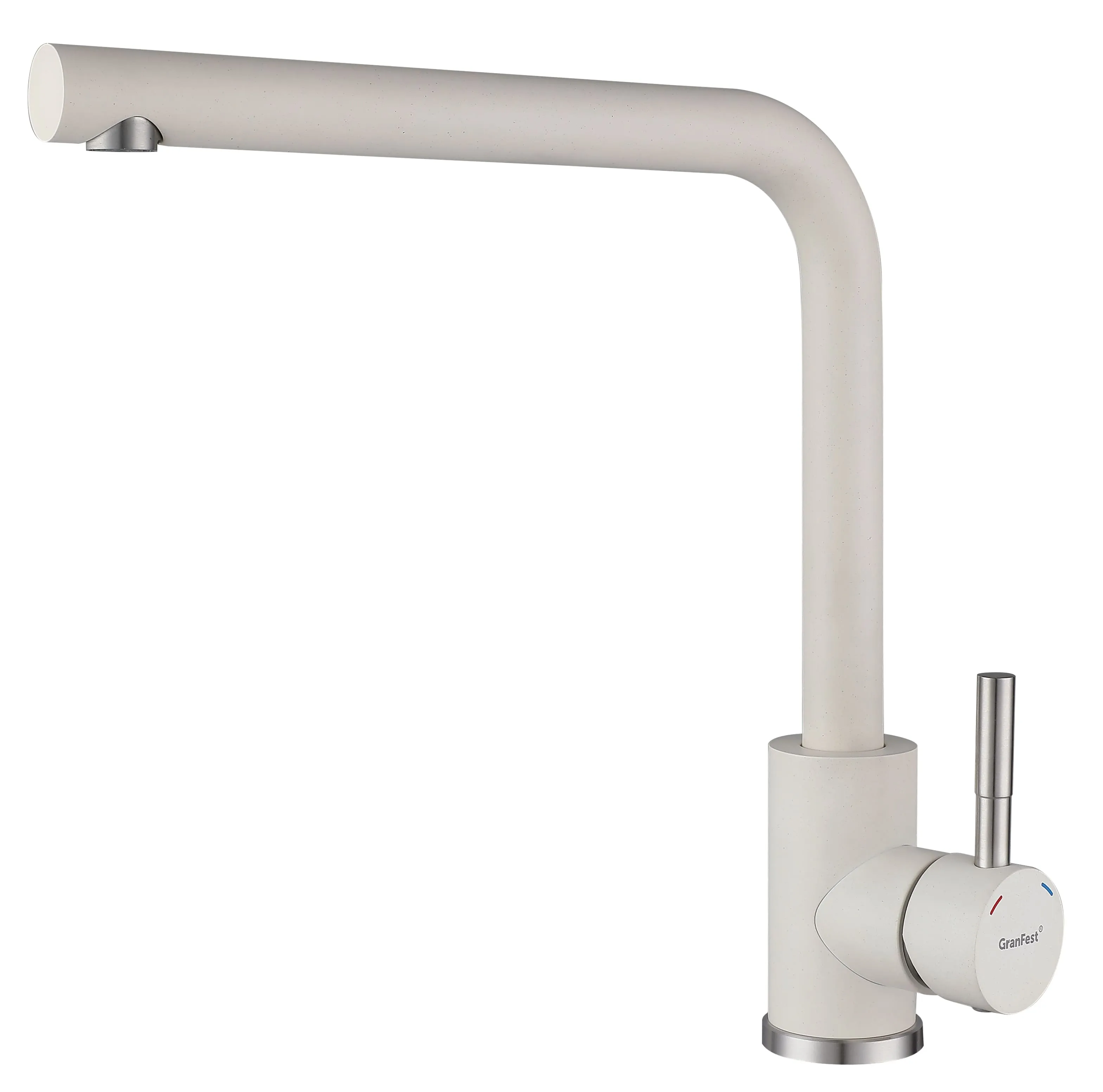 Кухонный смеситель Z-5411 белый GranFest QUARZ