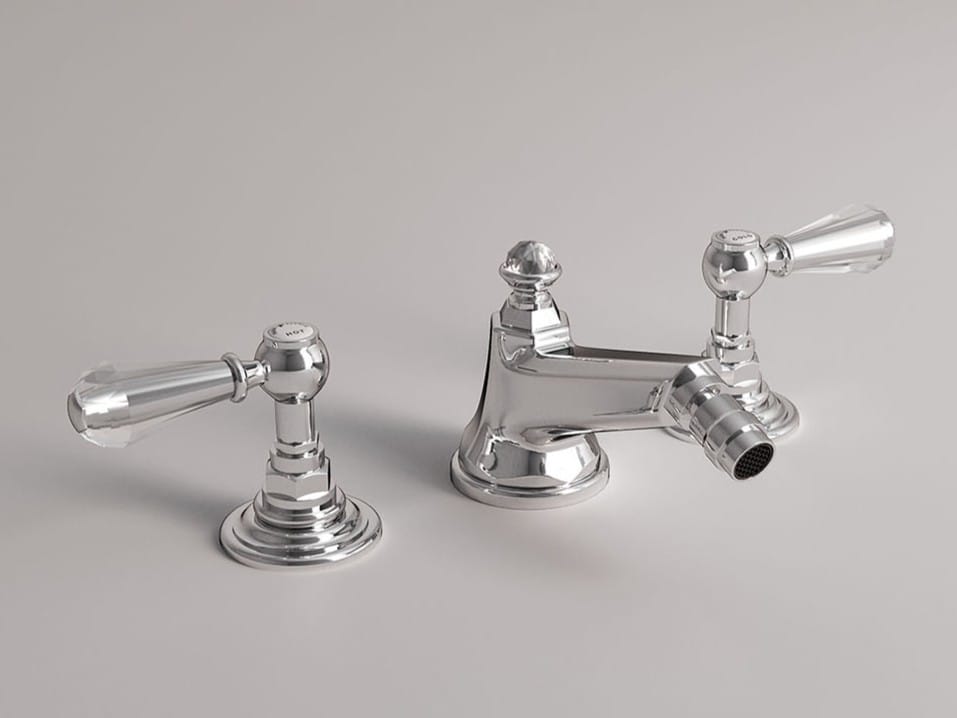 Смеситель для биде с 3 отверстиями для пола с поворотным горлышком Park Avenue Beatrice ARCH-00021784