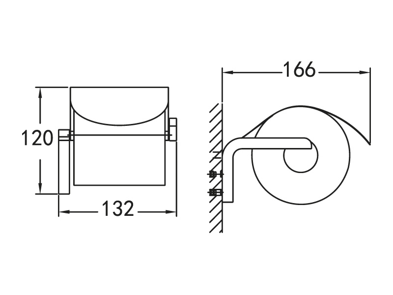 Держатель туалетной бумаги настенный ART&MAX ULTIMA AM-F-8935 - Вид №1