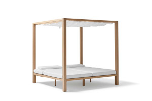 Садовая кровать TechTeak и ткань с балдахином