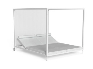 Алюминиевая и тканевая Садовая кровать с балдахином