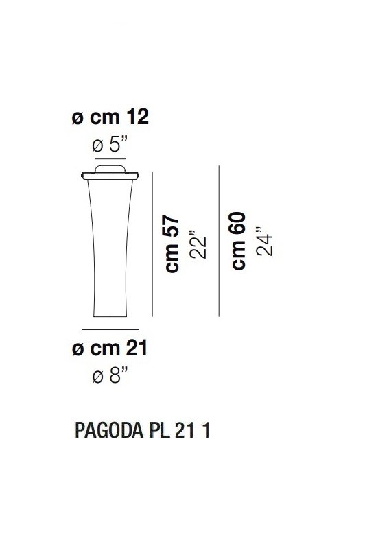 Vistosi Pagoda PL d.21 1vetr потолочный 74495 - Вид №2