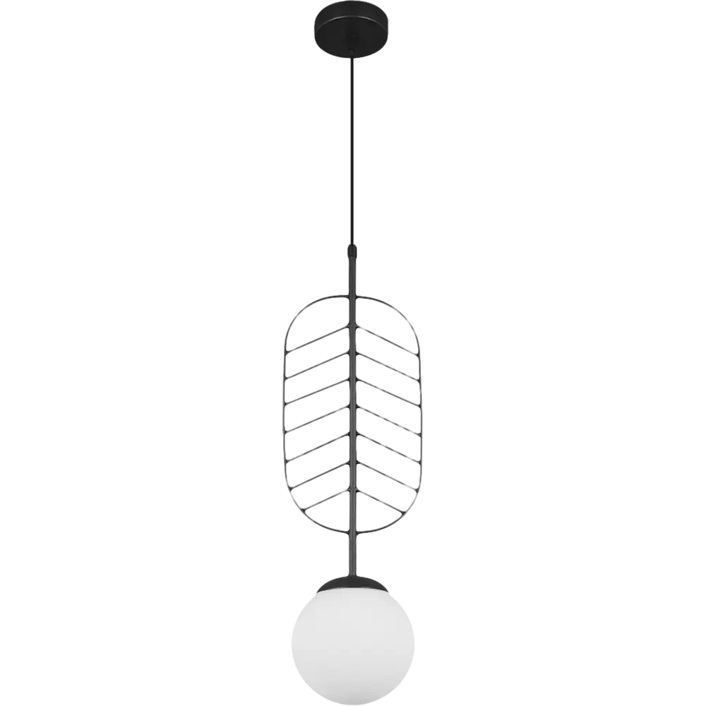 Подвесной светильник Vitaluce Каштан 1 лампа 3 м² цвет черный STLM-2184840 - Вид №2