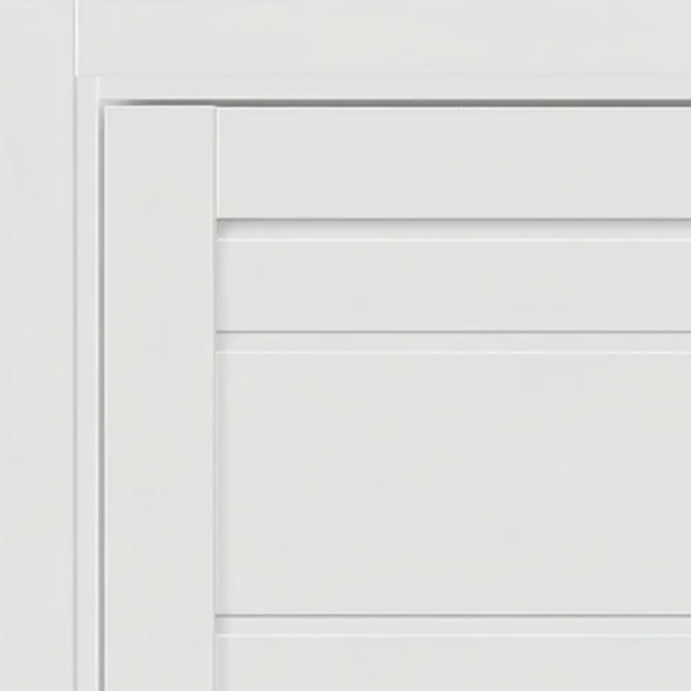 Дверь межкомнатная глухая Паудер 80x200 см Hardflex цвет белый с замком и петлями KREAFORTA STLM-2108940 - Вид №1