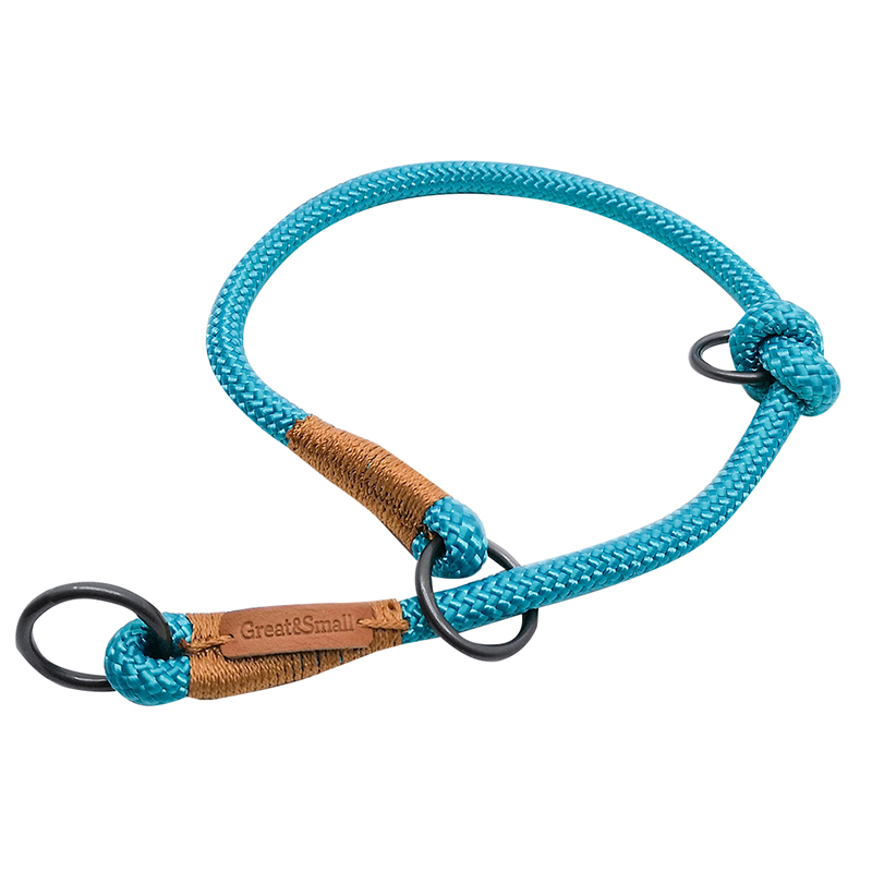 ПР0050135 Ошейник для собак Rope 11х500мм голубой Great&Small 