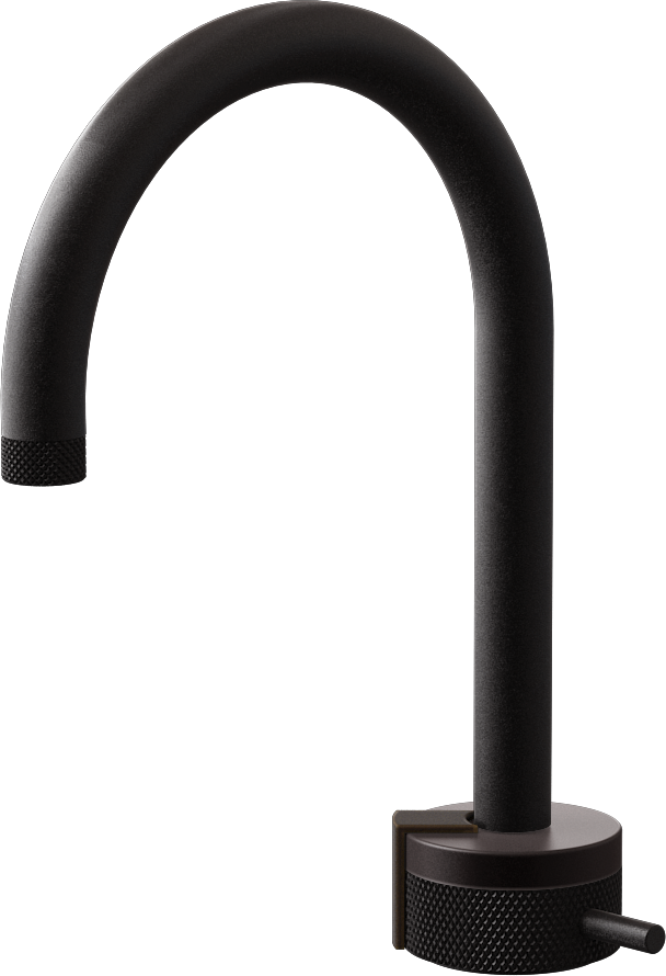 E-11502-R1GM-L2OB-BK Однорычажный прогрессивный смеситель для раковины - излив 16см GRAFF MOD+