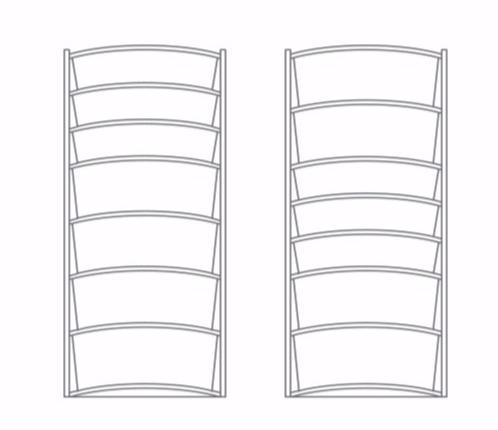 Dieffebi Книжный шкаф open office из металла Bookcases 7em304050 - Вид №5