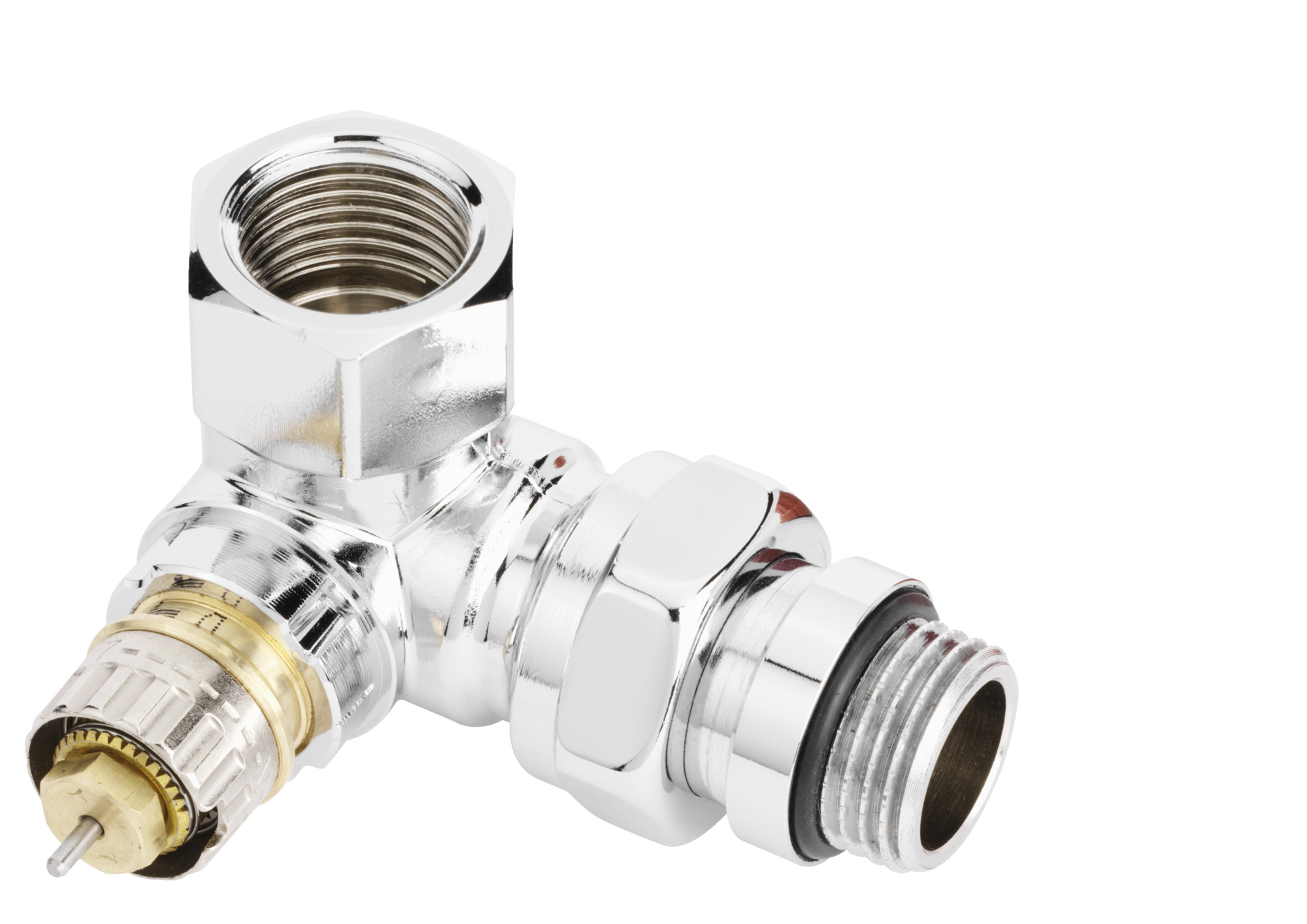 Danfoss Клапан RTR-N/RA-N для двухтрубной системы отопления RTR-N 15 Кл. т-рег. Угл. трехос, лев. 013G7022  - Вид №19