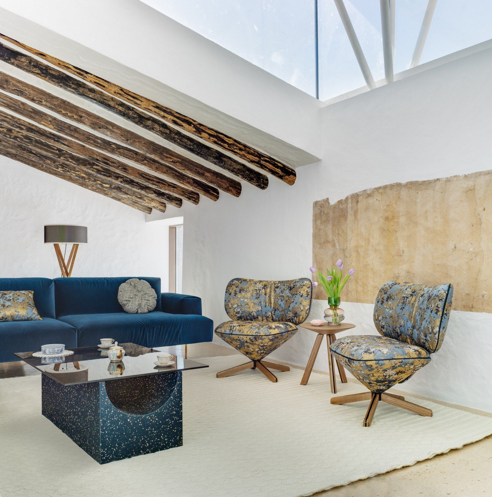 Прямоугольный журнальный столик с основанием IQ Surface Glass Top SANCAL Vestige ARCH-00046484 - Вид №4