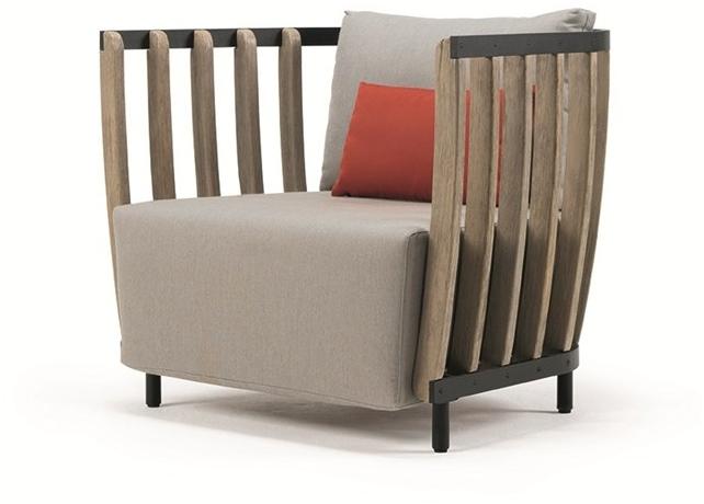 Ethimo Садовое кресло из тика с подлокотниками Swing Swpo05 - Вид №2