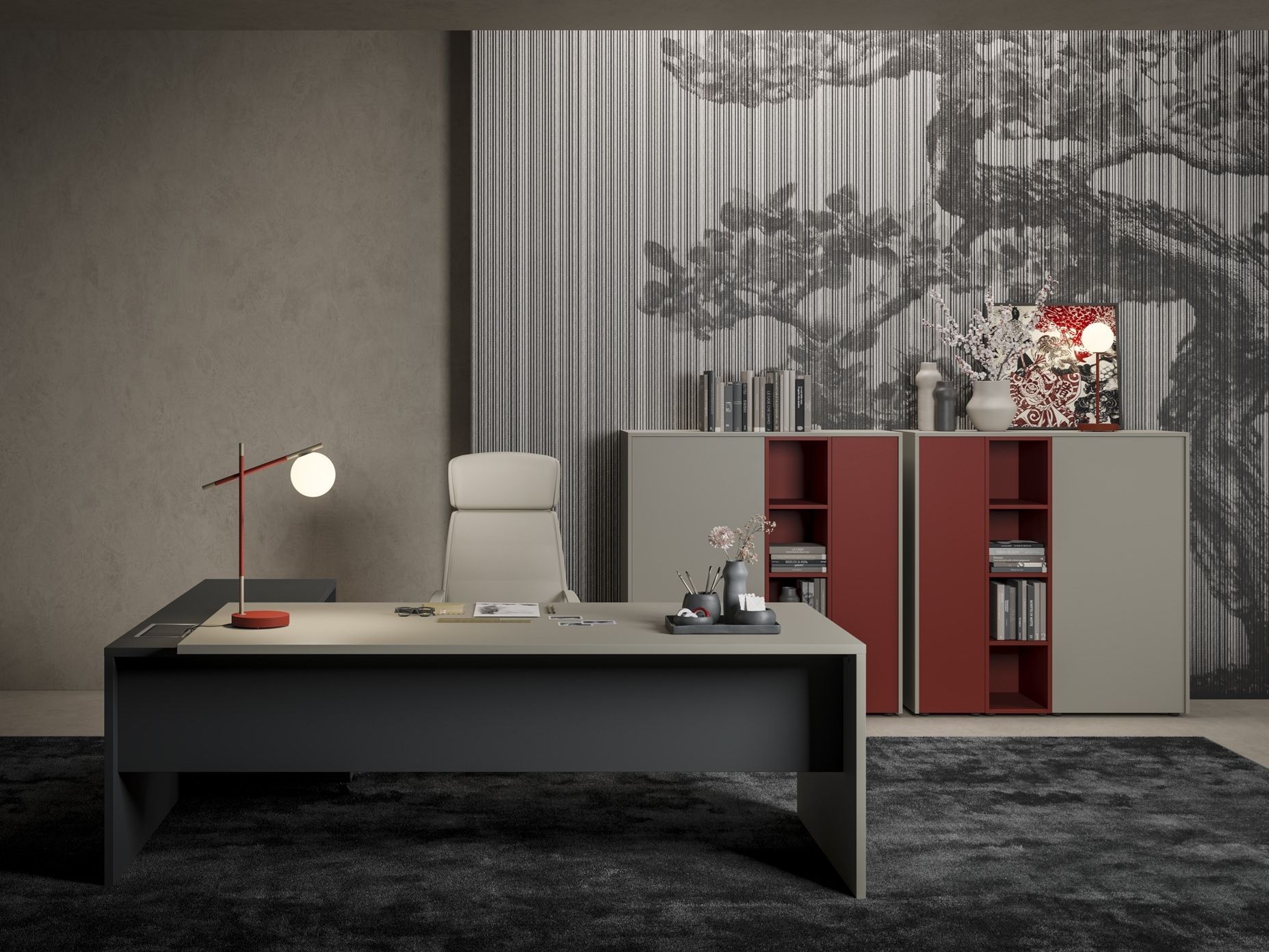 Прямоугольный рабочий стол Fenix-NTM® с системой кабельных втулок PROF ARCH-00051076 - Вид №4