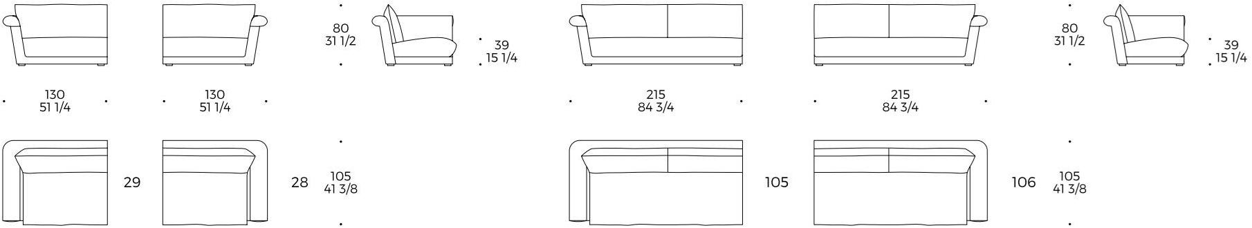 Liu Jo Living Collection Модульный тканевый диван с шезлонгом Urban fan Daw - Вид №3