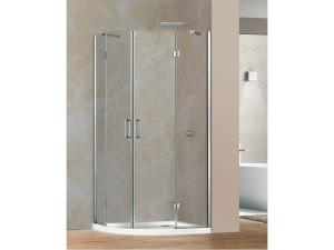 Полукруглый Хрустальный душ с распашной дверью