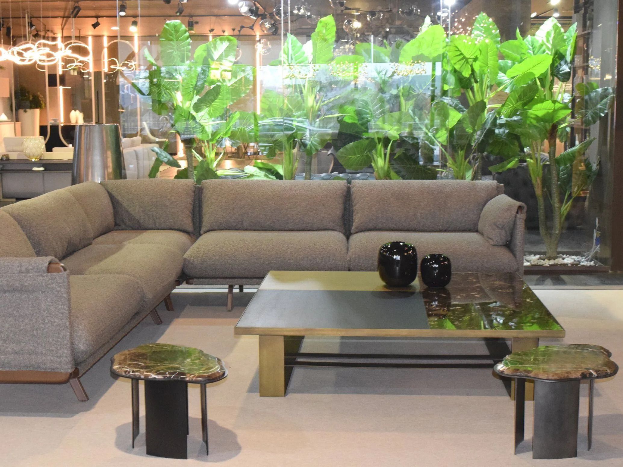 Квадратный мраморный журнальный столик ABLE GRAND ARCH-00016087 - Вид №1