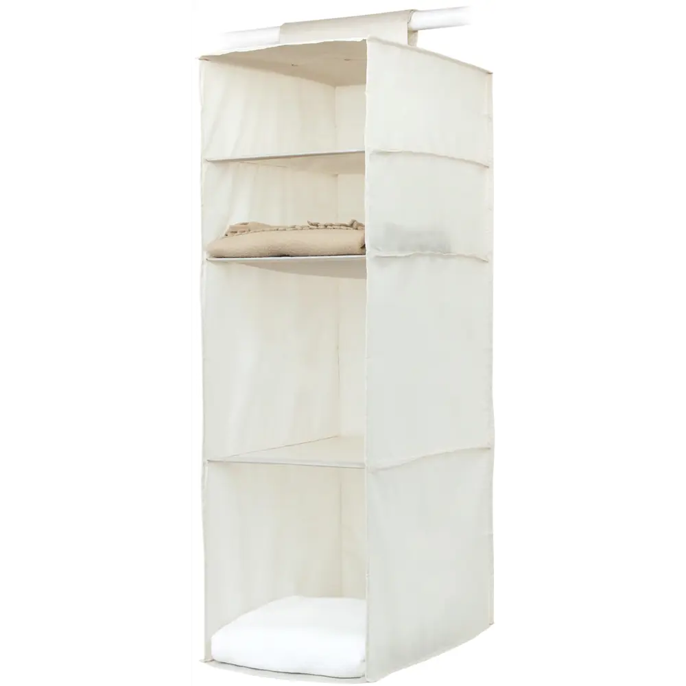 Органайзер подвесной Spaceo 4 полки 30х40х90 см цвет бежевый STLM-2114995