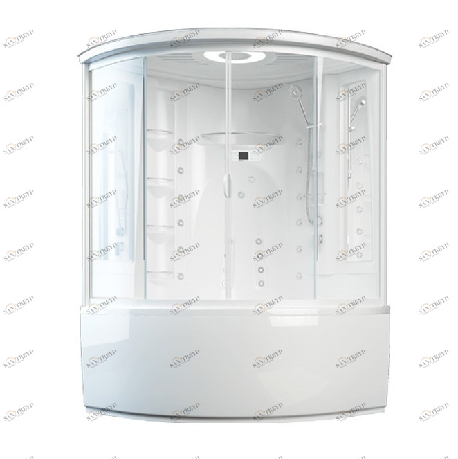 Закрытая душевая кабина Aquanet Palau box 140x140 без пара, прозрачное стекло 159189