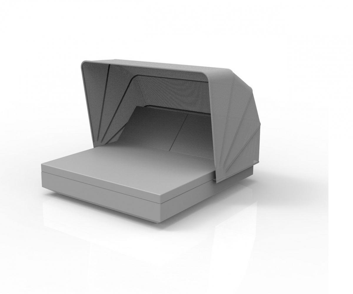 088220 Кровать c 2 наклонными спинками и складным навесом Vondom Vela - Вид №4