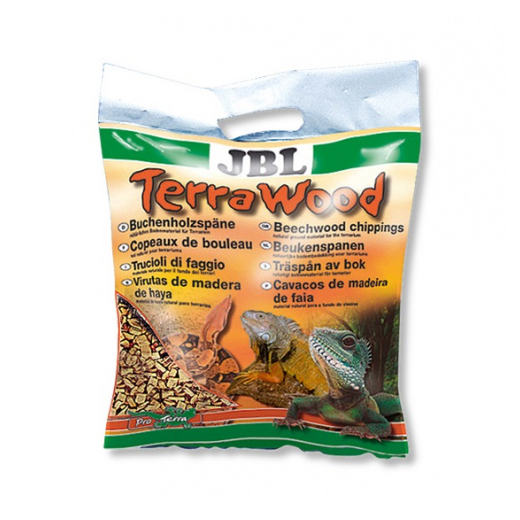 ПР0006710 Буковая щепа натуральный донный субстрат TerraWood для сухих и полусухих террариумов 20л JBL 