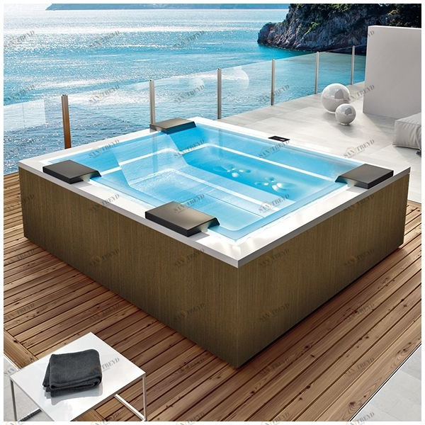Бассейн Gruppo Treesse Zen SPA-V202H-PL прямоугольный spa с гидромассажем аэромассажем встроенный белый SPAV202HPL