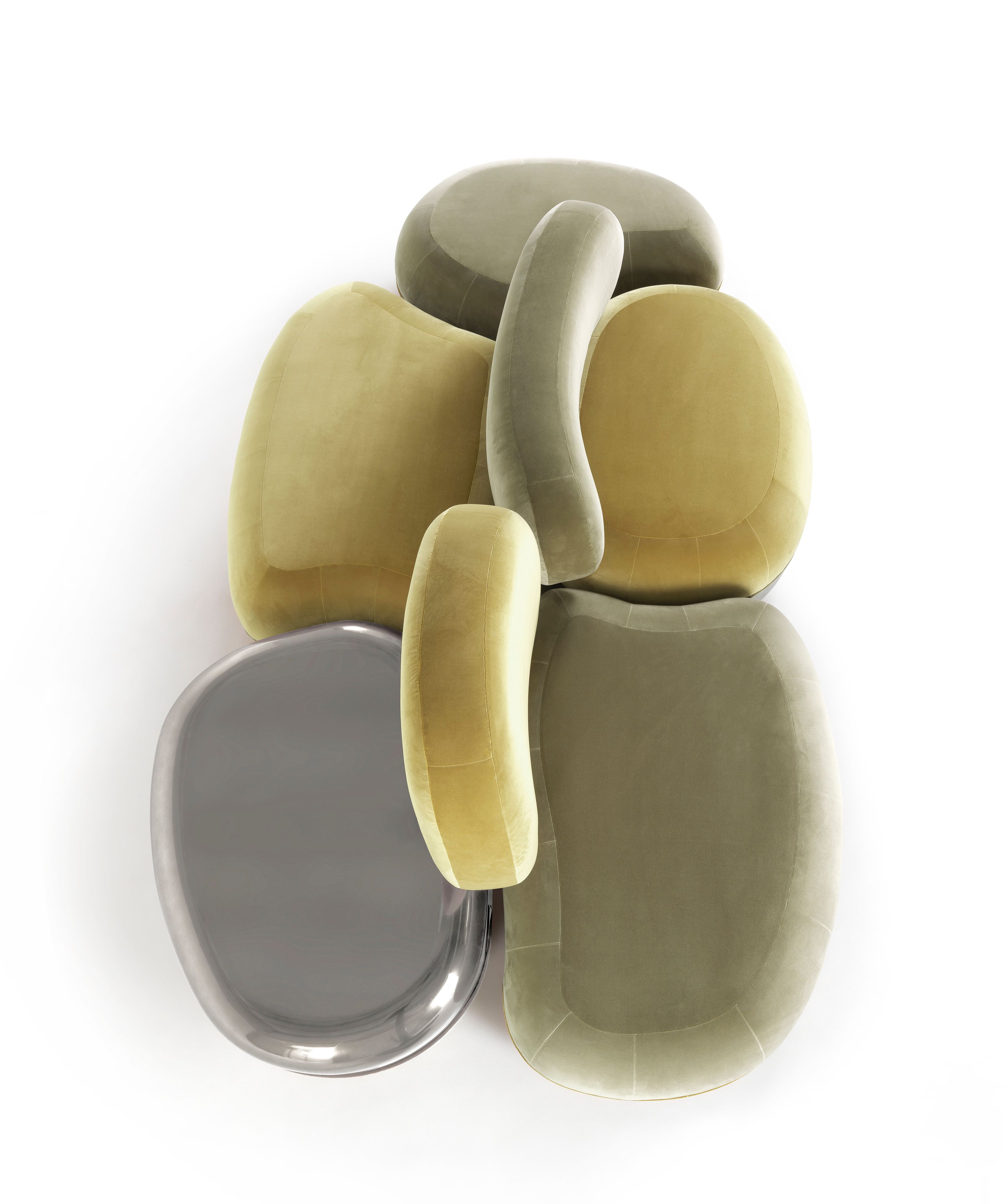 Бархатный диван JCP UNIVERSE Belmer ARCH-00025739 - Вид №2