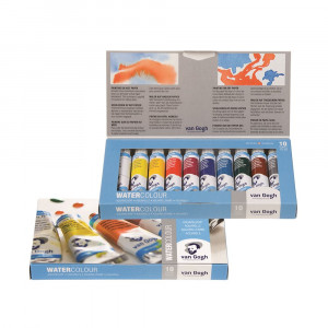 20820110 Краска акварель набор Базовый 10 цв. 10 мл тубы VAN GOGH