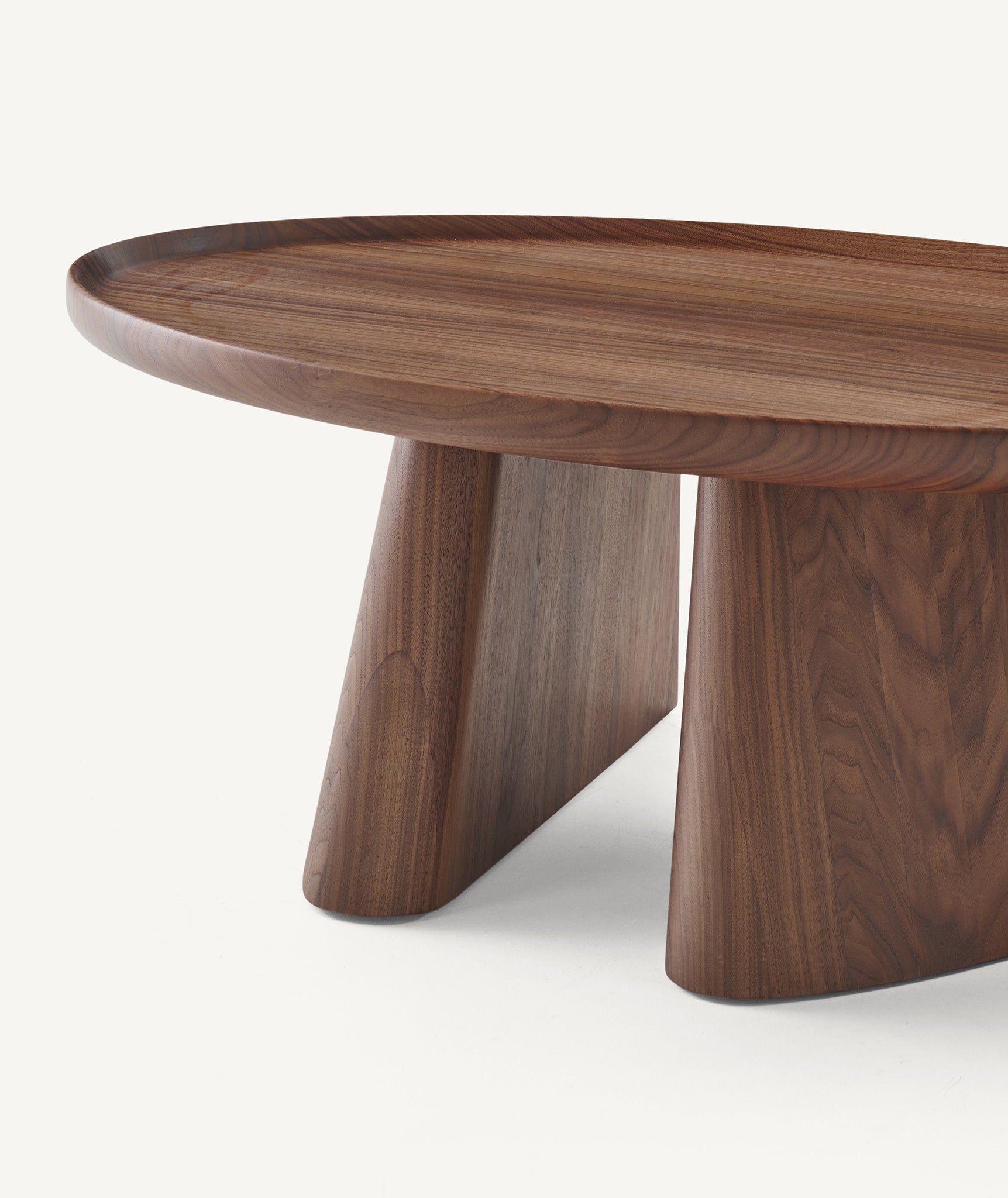 Овальный журнальный столик из массива дерева BassamFellows Bi-Ped ARCH-00089455 - Вид №14