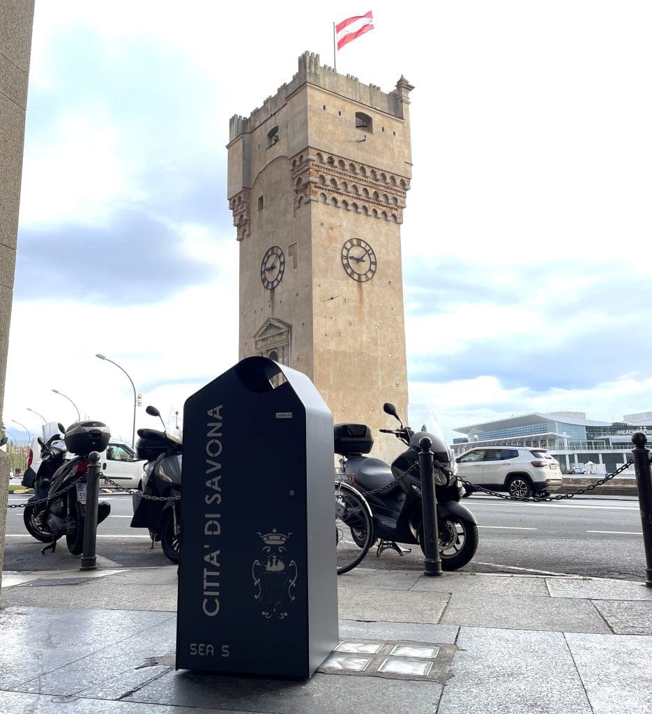 Стальная корзина для мусора с пепельницей Studio Città DUNA ARCH-00120918 - Вид №3