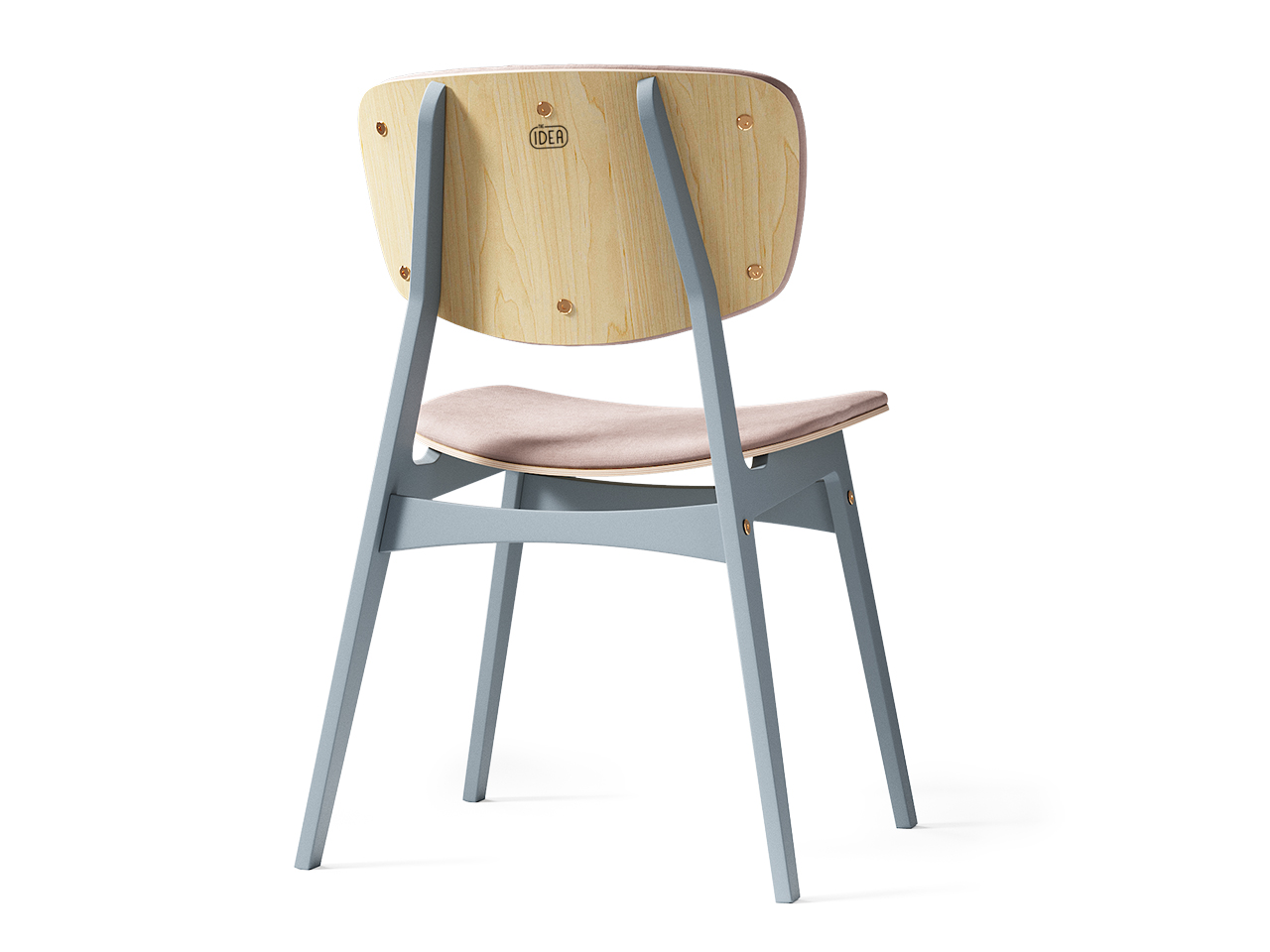 Мягкий стул SID Светлая берёза / Оловянный / Ткань категория 2, арт. 053 THE IDEA  210641 Бежевый  - Вид №2