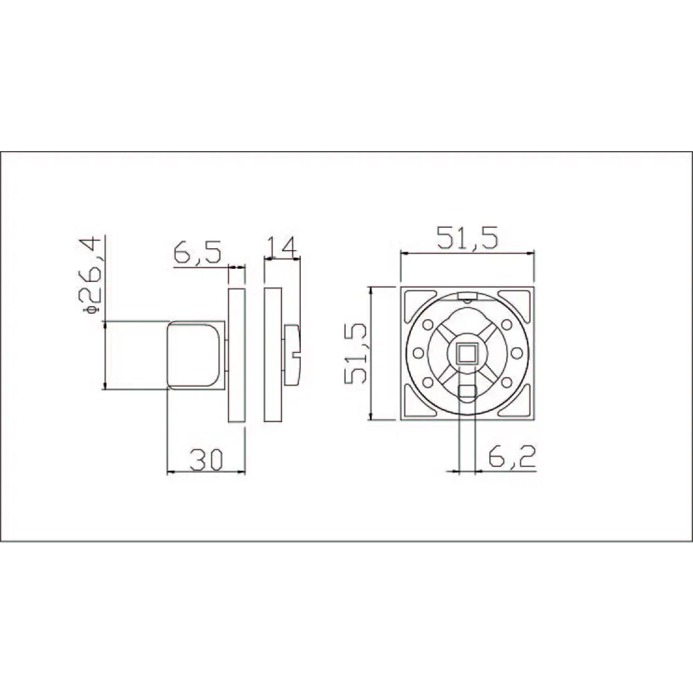 Фиксатор дверной Edson EDS-WC-Q2 графит 85165143 STLM-0059280 - Вид №3