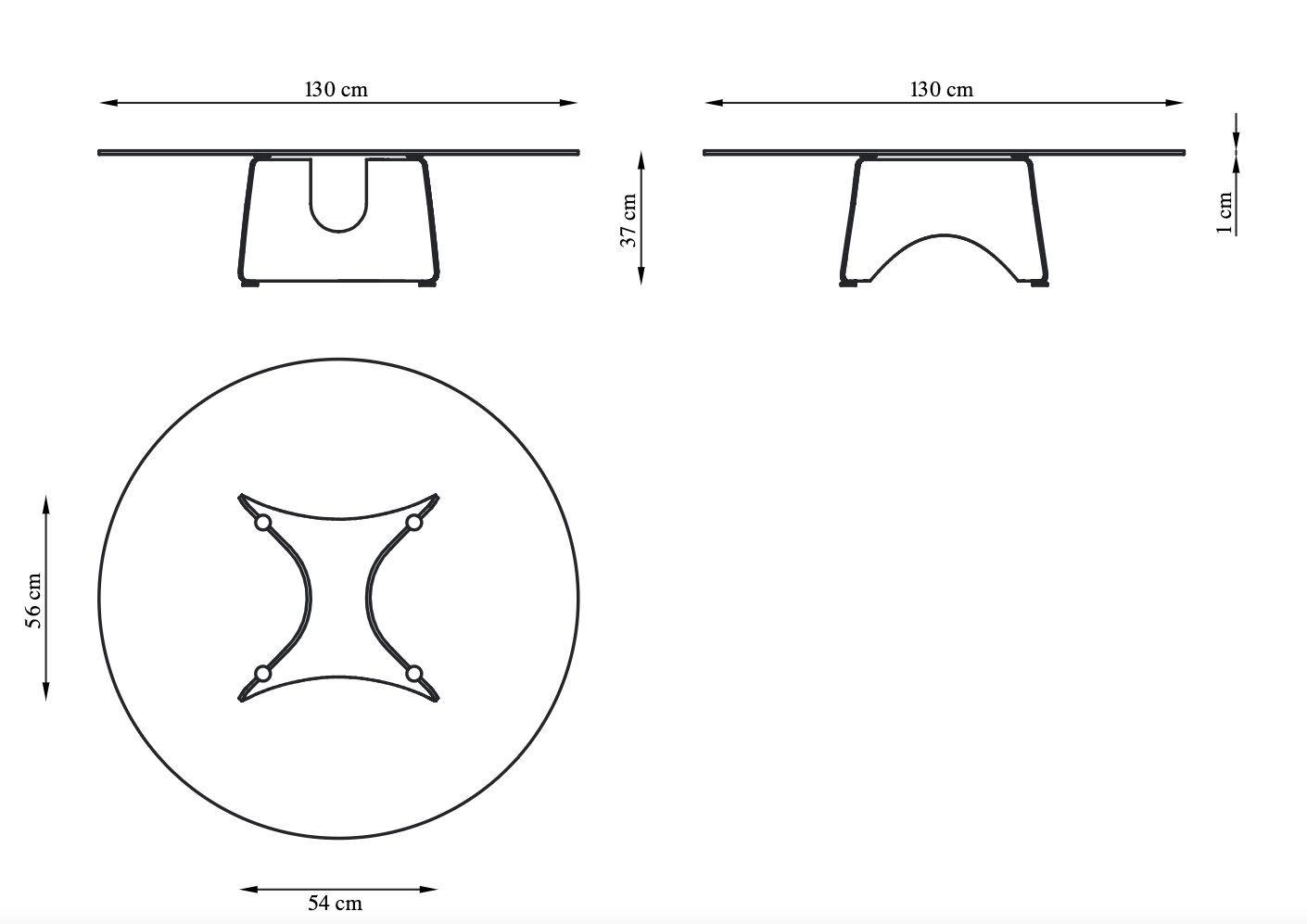 Низкий круглый журнальный столик из алюминия и стекла BALERI ITALIA Bentz ARCH-00145225 - Вид №6