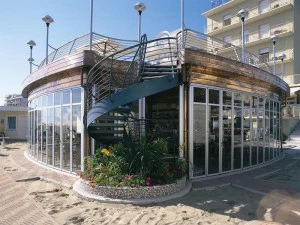 SUNROOM Складное алюминиевое окно Vetrate per esterni pieghevoli