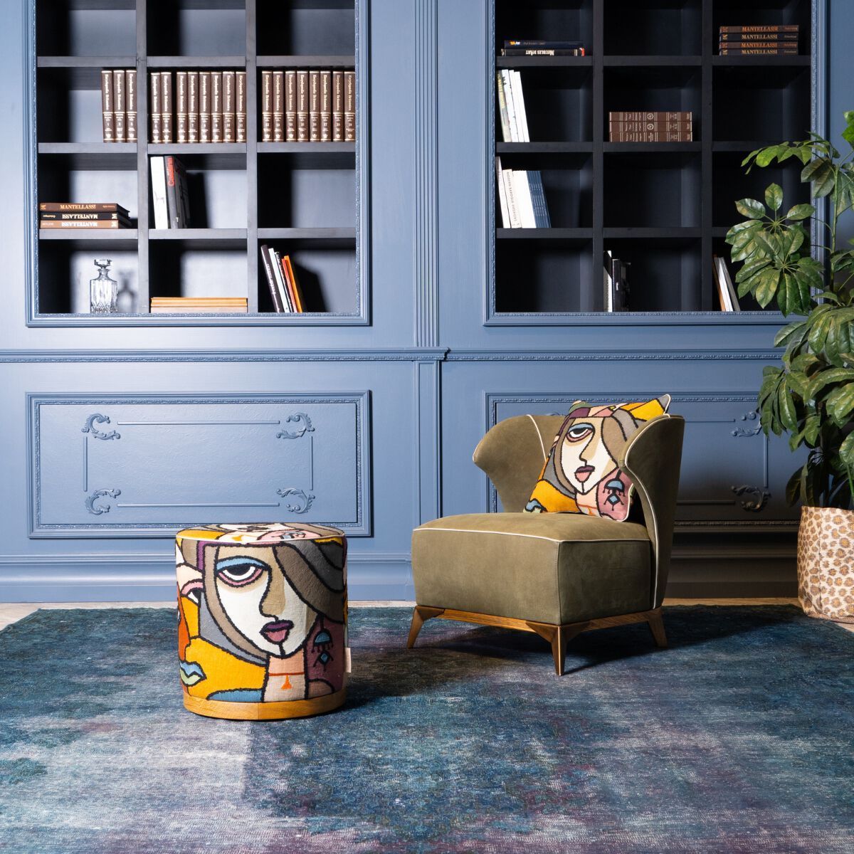 Дикий кожаный стул Mantellassi 1926 Agostina ARCH-00040728 - Вид №5