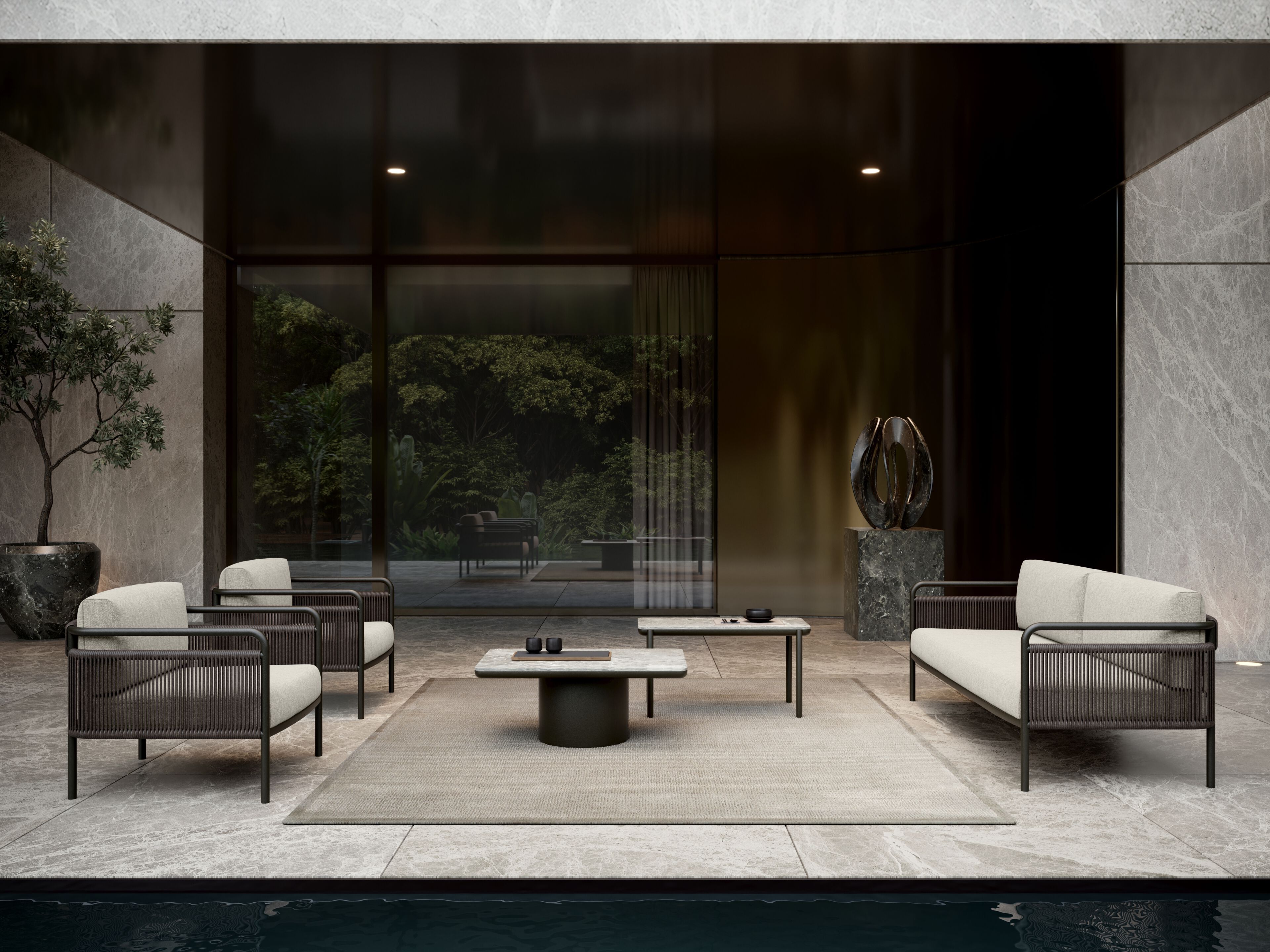 Алюминиевый низкий садовый столик SNOC ссылка ARCH-00092789 - Вид №3