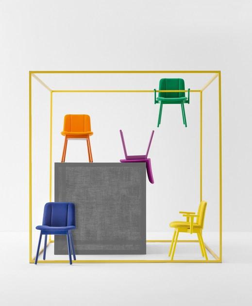 Billiani Стул из ткани с подлокотниками Hippy 636 - Вид №3