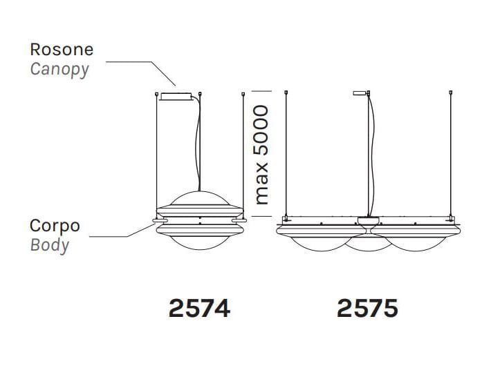 Подвесной светильник ручной работы из дутого стекла Olev BARYON ARCH-00087932 - Вид №3