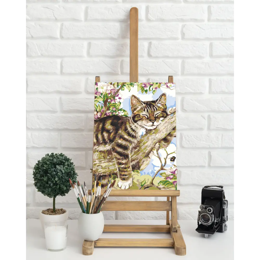 Картина по номерам Мурка в саду 40х50 см FBRUSH STLM-2050111 - Вид №2