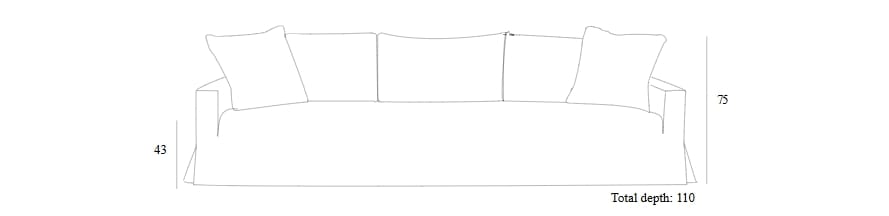 Ткань линейный диван Collett & Victor CHARLIE ARCH-00058346 - Вид №3