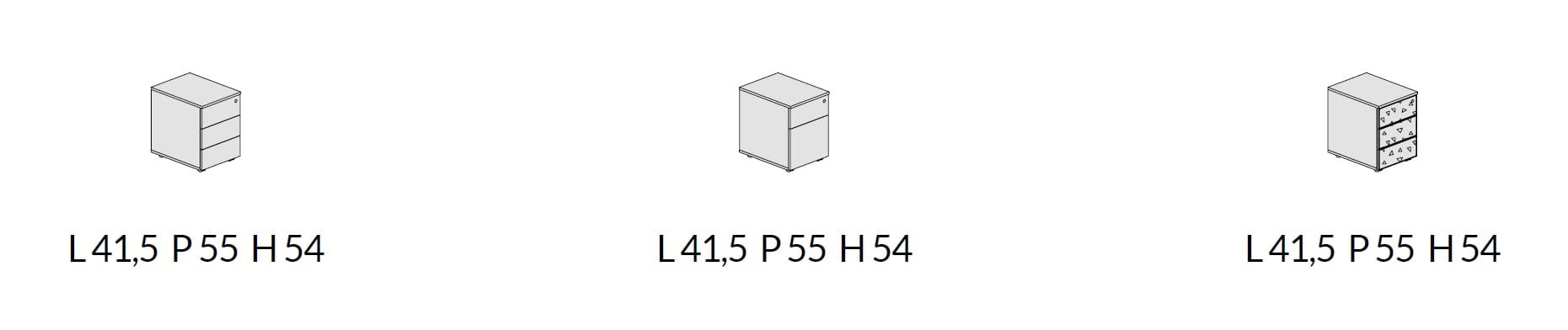 Деревянный офисный комод с фасадами Laminam® About Office Bold58 ARCH-00021556 - Вид №1