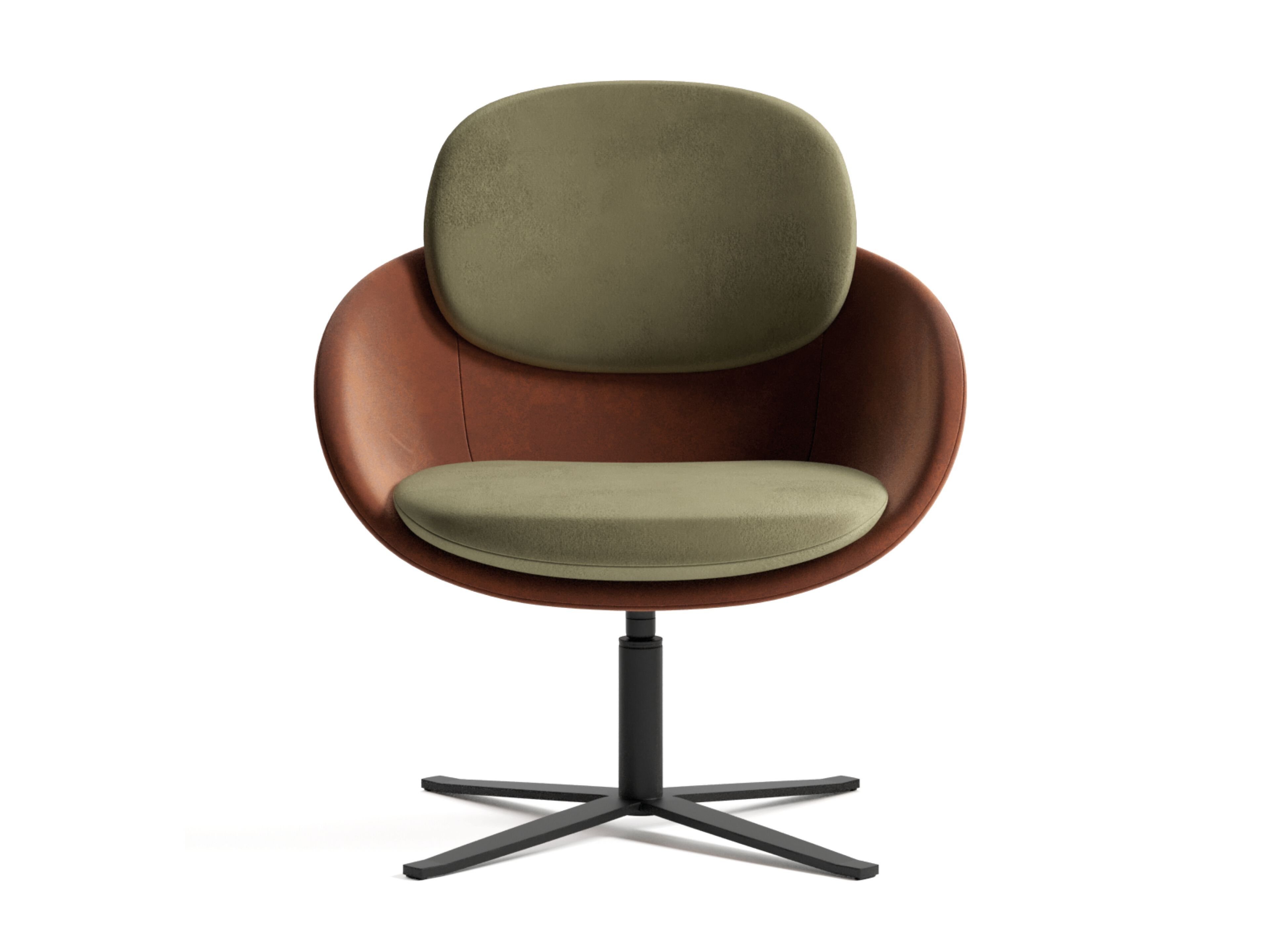 Спицевое кожаное кресло с подлокотниками Innova Imbottiti Olie ARCH-00131897