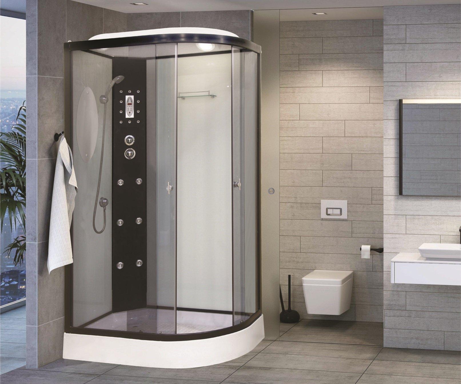 Душевая кабина NG-1903-01L (1200х800х2200) низкий поддон(16см) стекло ТОНИРОВАННОЕ Niagara Ultra 19030134L