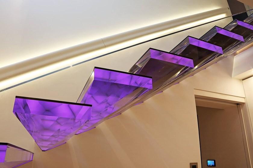 Siller Treppen Прямая консольная лестница со светодиодами Diamond sun-id-1424921 - Вид №3