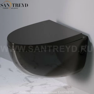 S511.104 Подвесной унитаз настенный Черный A. e T. Italia OVAL Италия